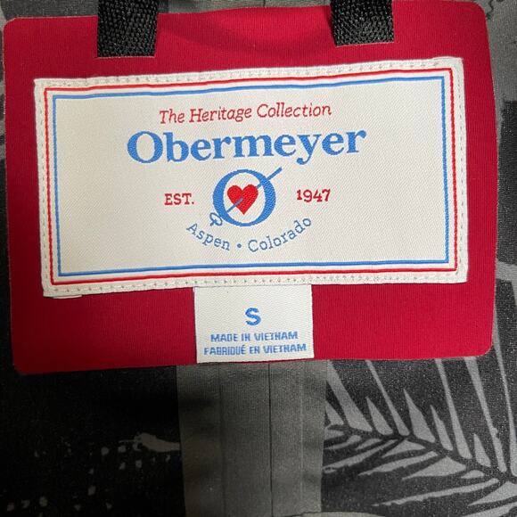 Obermeyer red hooded windbreaker jacket with adjustable hem mens S - Picture 5 of 11